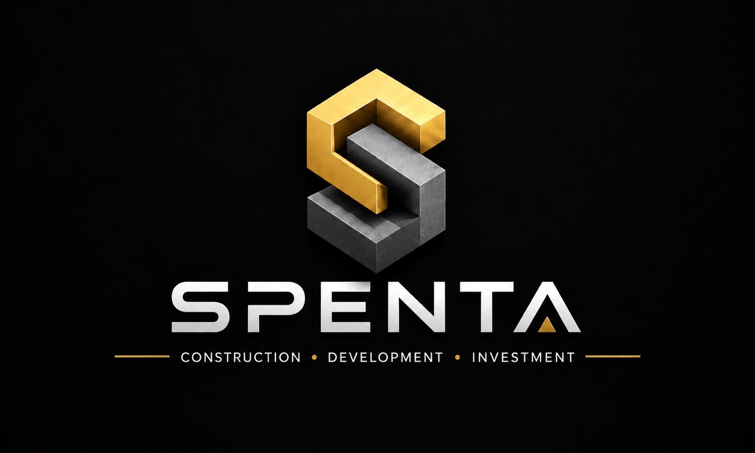 SPENTA gold and silver brand logo